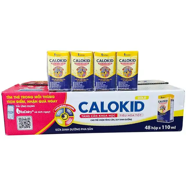 Sữa calokid 110ml tăng cân khoa học tiêu hóa tốt - Thùng